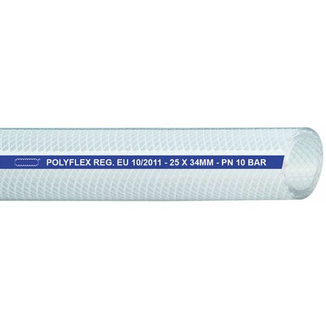 POLYFLEX PVC Lebensmittelschlauch und Luftdruckschlauch 5 x 11 mm