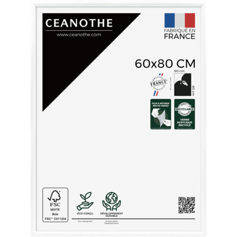 Cadre photo Essentiel exposition blanc 60x80 cm (1/5)