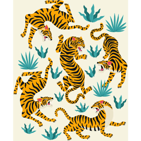 Tableau sur verre illustration faune sauvage 30x30 cm - Impression sur Verre - Image HD  imprimée sur Verre - Tableau mural décoratif en verre - Finition Brillante - Fabriqué en France (1/5)