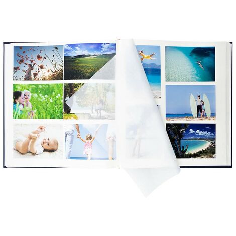 Album Photo 10x15 500 photos – Album Photo Traditionnel Bleu – Album Photo  Vierge Grand Format de 100