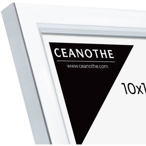 Cadre Photo Aluminium 10x15 cm - Cadre pour Photo 10x15 cm convient au A6 et Carte Postale  – Marque Française – Cadre Photo Primo Aluminium 10x15 cm - Cadre Résine Recyclée