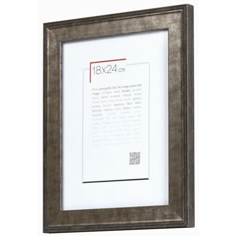 Cadre photo Hestia acier 10x15 cm, en bois massif - marque française