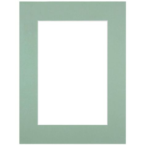 Passe-partout bleu clair 30x40 cm ouverture 20x30 cm, en carton - fabriqué en France