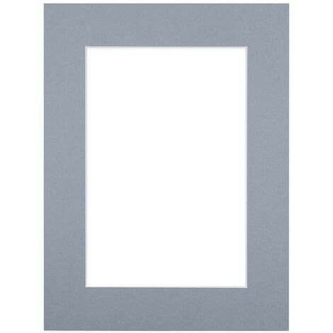 Passe-partout gris 30x45 cm ouverture 20x30 cm, en carton - fabriqué en France (1/3)