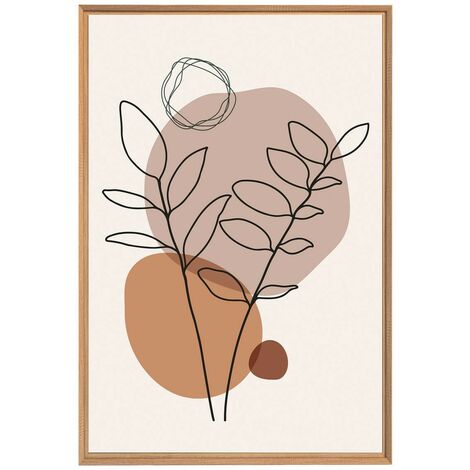 Tableau mural encadré fleur 65x97 cm - Tableau Mural Décoratif - Image Encadrée Imprimée en HD - Impression 65x97 cm sur Fibres de Bois FSC - Finition Mate - Fabriqué en France (1/5)