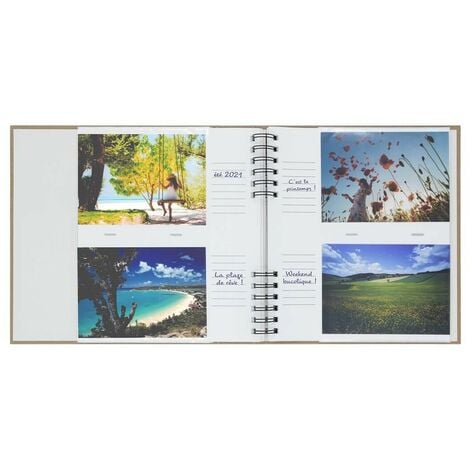 Album photos pochettes palmier 200 photos 11,5x15 cm, 100 pages