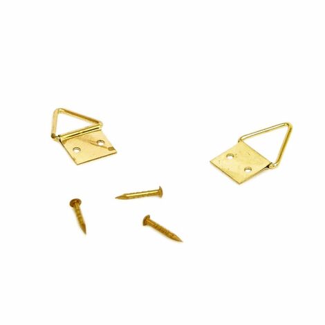CEANOTHE Attaches Triangulaires Dorées 12 mm - 3 kg/pièce - Lot de 12 (1/4)