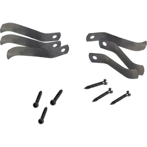 Lot de 6 tournettes à visser acier 60 mm – Fixation rapide pour encadrements – Fabrication française – Sachet recyclable – Ceanothe