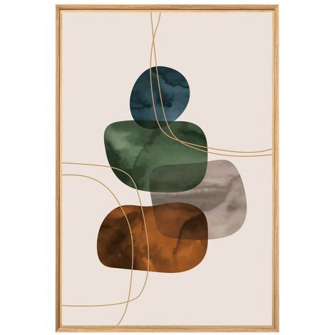 Affiche beige abstraite The Art of Beige – Art mural élégant