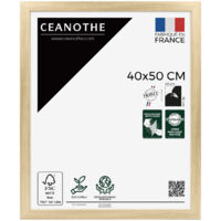 Cadre Photo Brut 40x50 cm et 50x40 cm - Convient au A3 – Cadre pour Photo 40x50 cm, Affiche ou Poster - Cadre Photo Eternel Brut 40x50 cm - Fabriqué en France - Verre acrylique Incassable