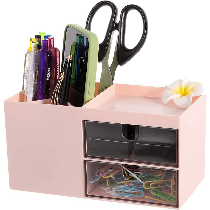 Stiftbecher Kunststoff Hexagonal Stifthalter Bleistift Aufbewahrungsbox Pinselbehälter Organizer Bürobedarf 