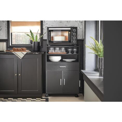 SoBuy®Küchenschrank, Küchenwagen,Rollschrank, Mikrowellenschrank