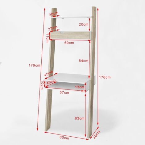 Badregal FRG111-WN Bücherregal Schreibtisch,Pflanzenregal SoBuy® Standregal 