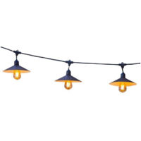 Guirnalda solar luminosa para exteriores - LUMISKY - VINTY LIGHT SOLAR - 6 m - 10 bombillas de filamento - LED blanco cálido