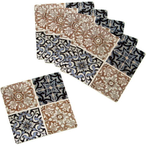 dessous de verres 5 Ancien Espagne scène flamenco Signés carton/durci