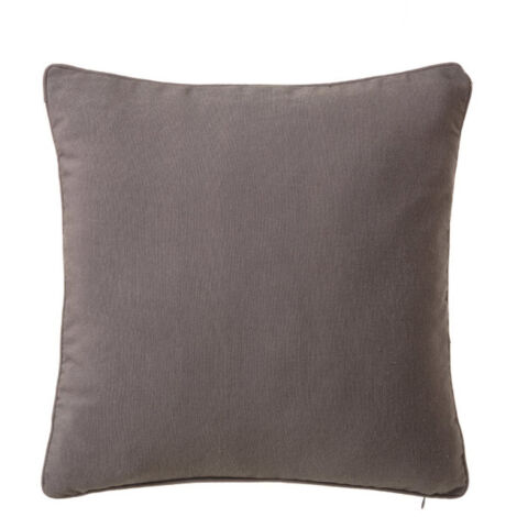 Coussin carré coton et polyester gris - 45x45cm (1/3)