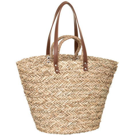 Sac à provisions pour femme avec poignées, SHOPPING, Sea Grass (1/5)
