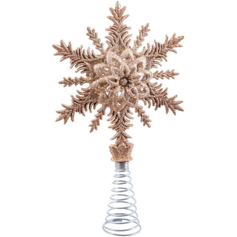 Cimier de sapin de noël étoile dorée (1/3)