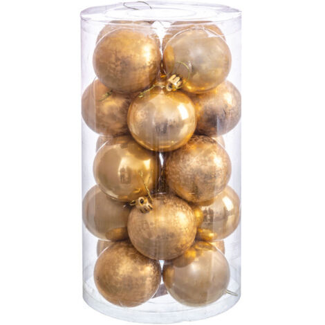 Set de 20 boules de Noël doré - 6cm (1/3)
