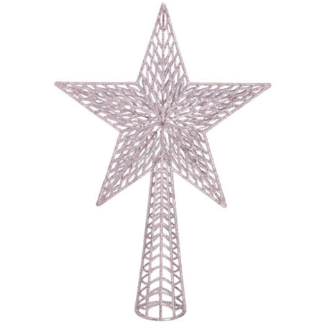 Cimier de sapin de noël Étoile argentée (1/3)