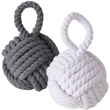 Set de 2 cale-portes noeuds corde (1/5)