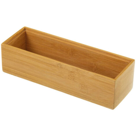 Rangement Organisateur Salle de Bain Bambou - 23x7.8x6.5cm (1/3)