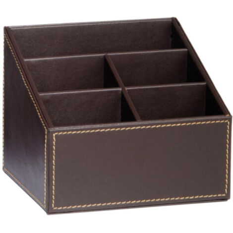 Porte Télécommandes en Similicuir Marron (1/3)