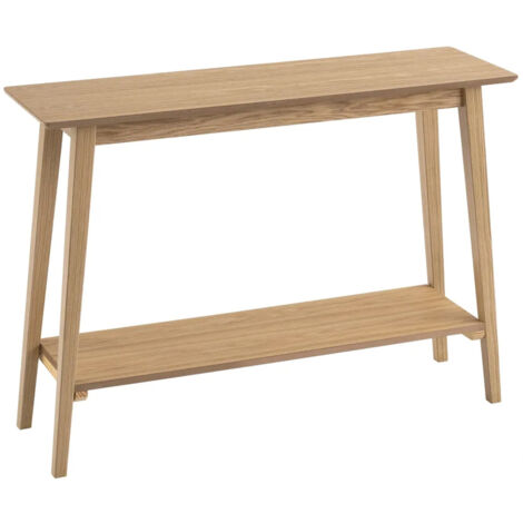 Console d'entrée en bois MDF 2 étages – Dimensions 100x30x72 cm – Espacement 49 cm – Idéale pour objets décoratifs – Wadiga