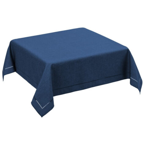 Nappe Carrée Bleu Foncé - 150x150cm (1/3)