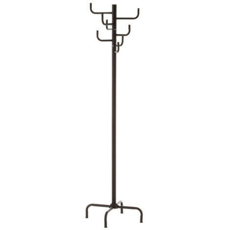 FAVOOSTY Portemanteau sur pied, porte-vêtements avec porte-parapluie, arbre à manteaux en métal avec 12 crochets, support pour vêtements, chapeaux, pour entrée, couloir, chambre, salon et bureau