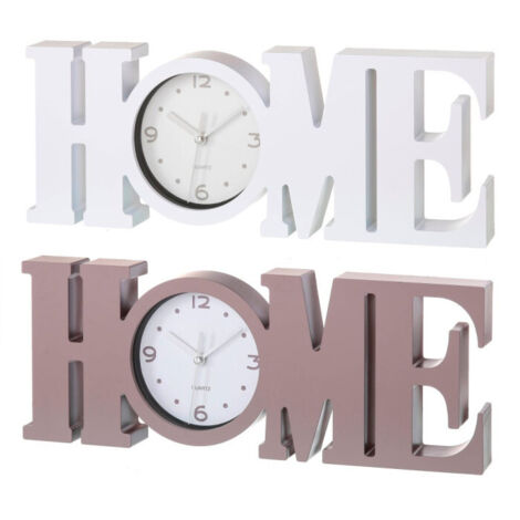 Set de 2 Horloges Décoratives en Plastique Gris et Blanc - Home (1/3)