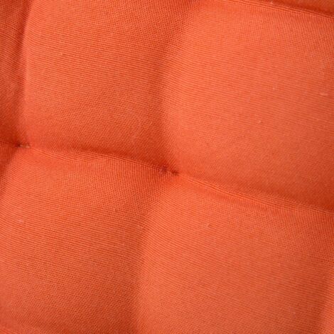 Coussin De Chaise Carré Antidérapant - 30x30x5 Cm - Épais Et Confortable - Orange