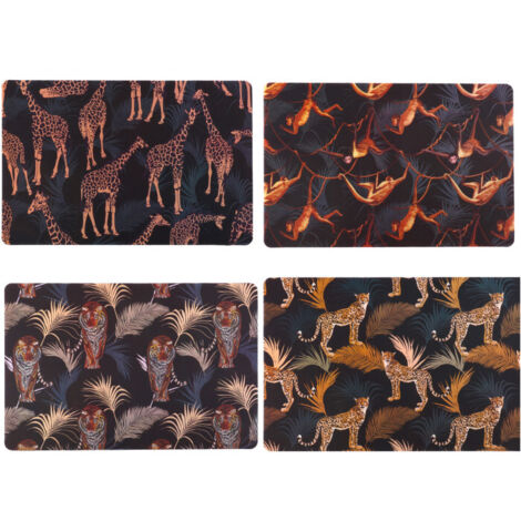 Set de Table Vinyle Motif Jungle - Set de 12 (1/3)