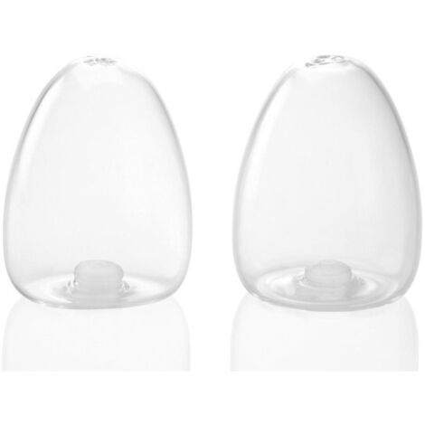 Salière et Poivrière Design en Verre Transparent OvoÏde (1/3)