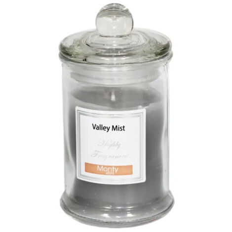 Bougie parfumée dans pot en verre Brume de la Vallée - 6x11cm (1/3)