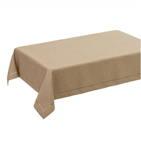 Nappe rectangulaire beige  - 210x150cm (1/3)
