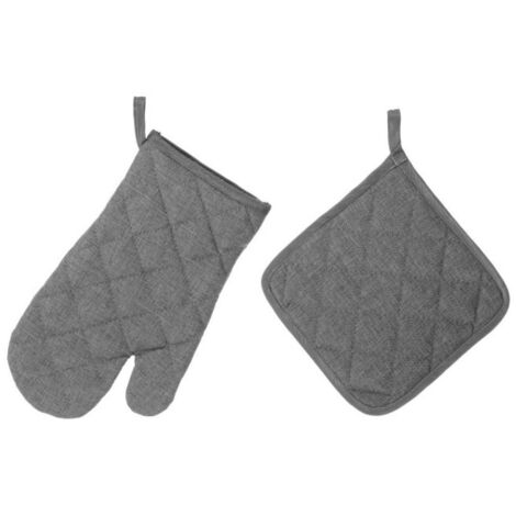 Gant + Manique de cuisine Gris (1/3)