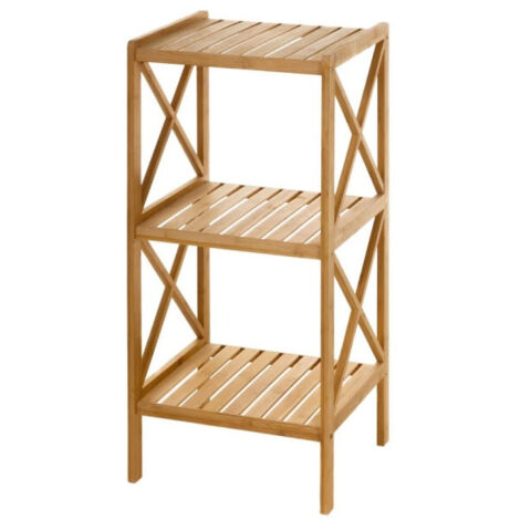 Étagère Salle de Bain Bambou 3 Plateaux (1/4)