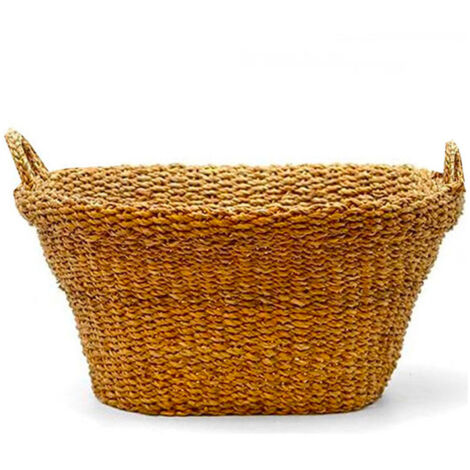 Panier à Linge Tressé en Osier Buanderie Large Bord (1/3)