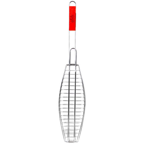 Grille de barbecue pour poisson avec Manche - 72x40x14cm
