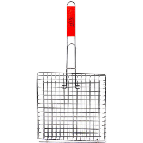 Grille de barbecue carrée avec Manche - 46x22x22cm (1/3)