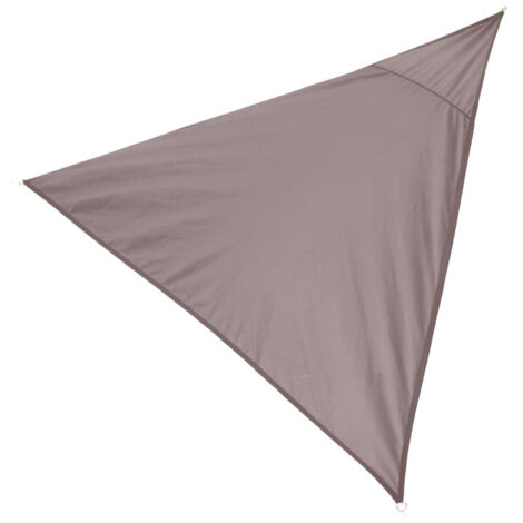 Toile ombrage triangulaire taupe - 300x300x300cm (1/3)