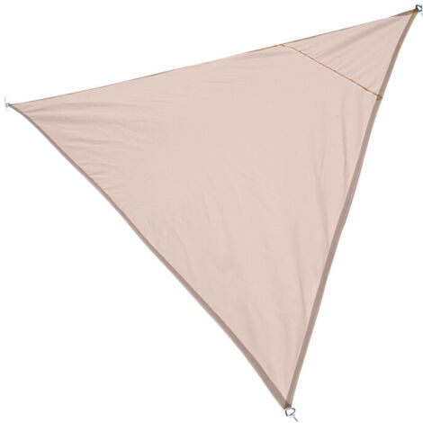 Toile ombrage triangulaire beige - 300x300x300cm (1/3)