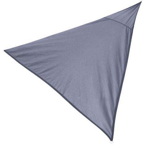 Toile ombrage triangulaire gris anthracite - 360x360x360cm (1/3)