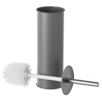 Balai Brosse WC Métal Gris