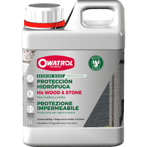 Protección impermeabilizante incolora para la madera Owatrol H4 WOOD  1 litro