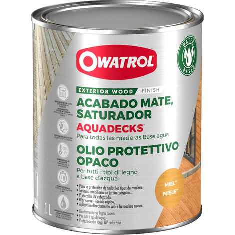 Saturador base agua Owatrol AQUADECKS® Teca (ow35) 5 litros