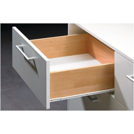 Coulisse 25 kg pour tiroir en bois (la paire) - Hettich - 500 mm
