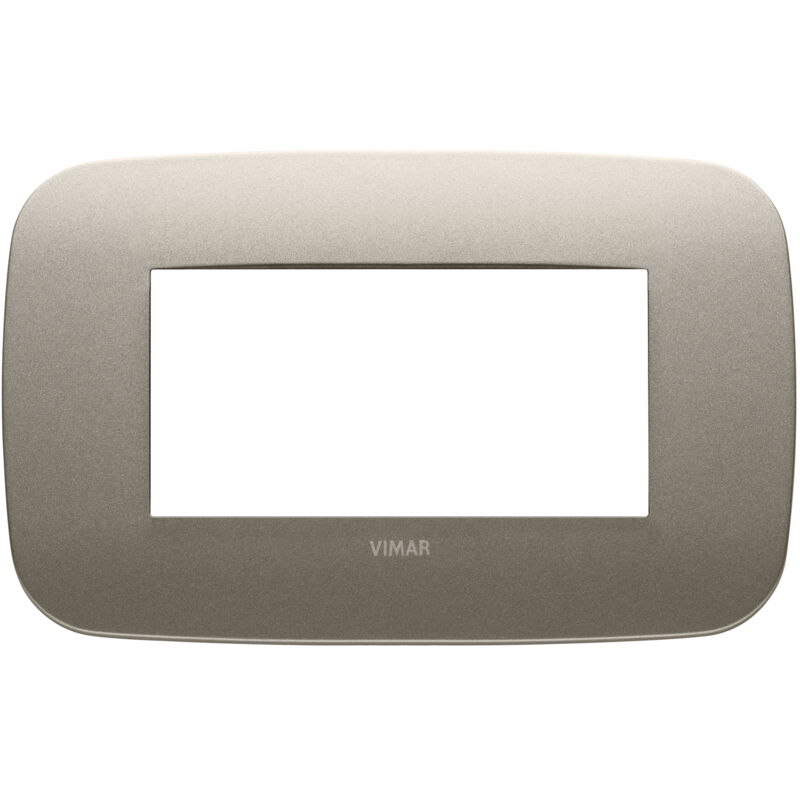 Plaque Vimar Round 4M Reflex Caramel – Finition élégante Pour Interrupteurs Et Prises