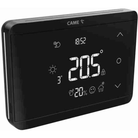 Cronotermostato con botones Soft Touch CAME TH/650 BK PARED 845AA-0190